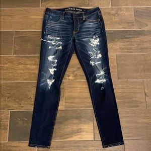 American Eagle distressed skinny jeans